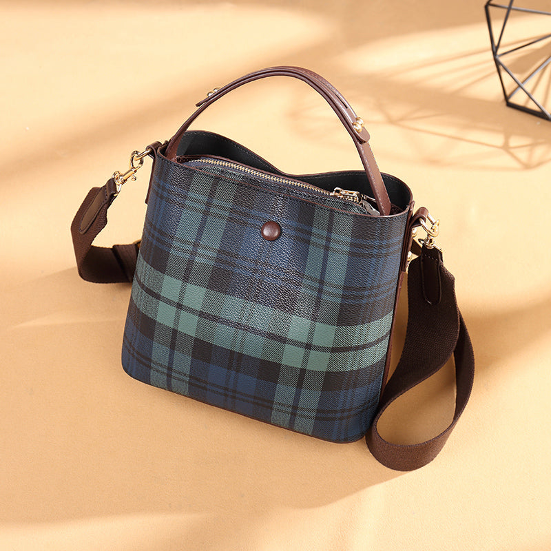 Women's Bucket Bag with Multi - Way Straps