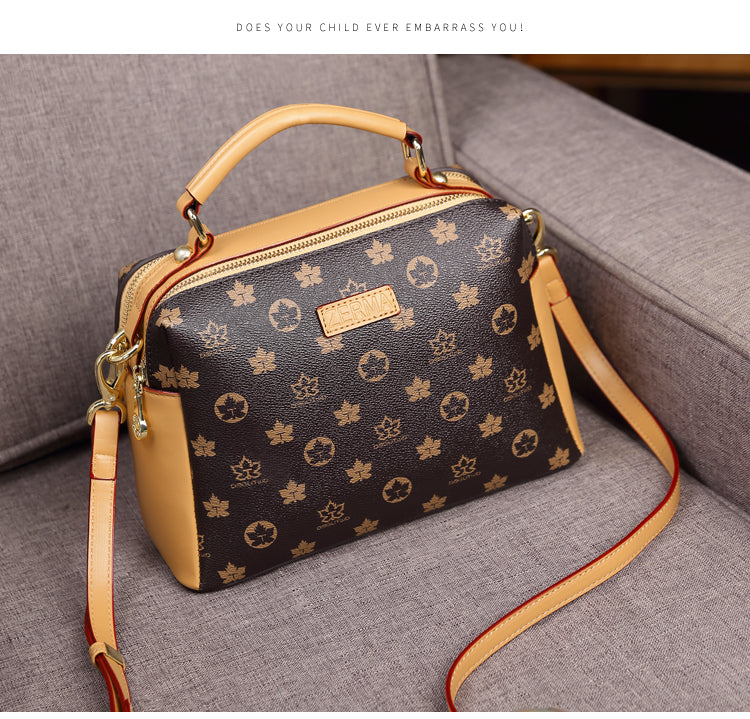 Vintage Monogram Boston Bag with Dual Straps