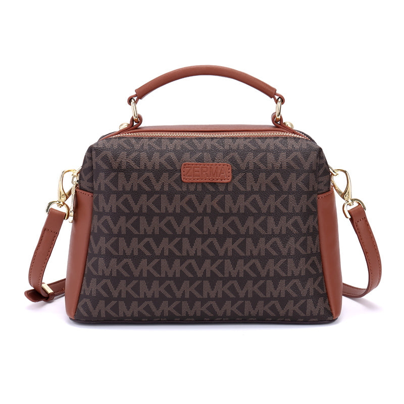 Vintage Monogram Boston Bag with Dual Straps