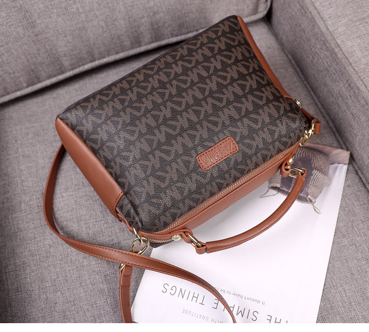 Vintage Monogram Boston Bag with Dual Straps
