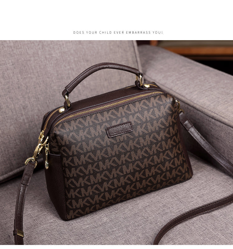 Vintage Monogram Boston Bag with Dual Straps