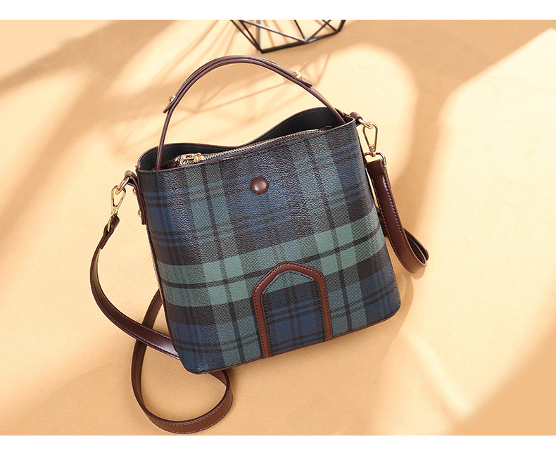 Women's Bucket Bag with Multi - Way Straps