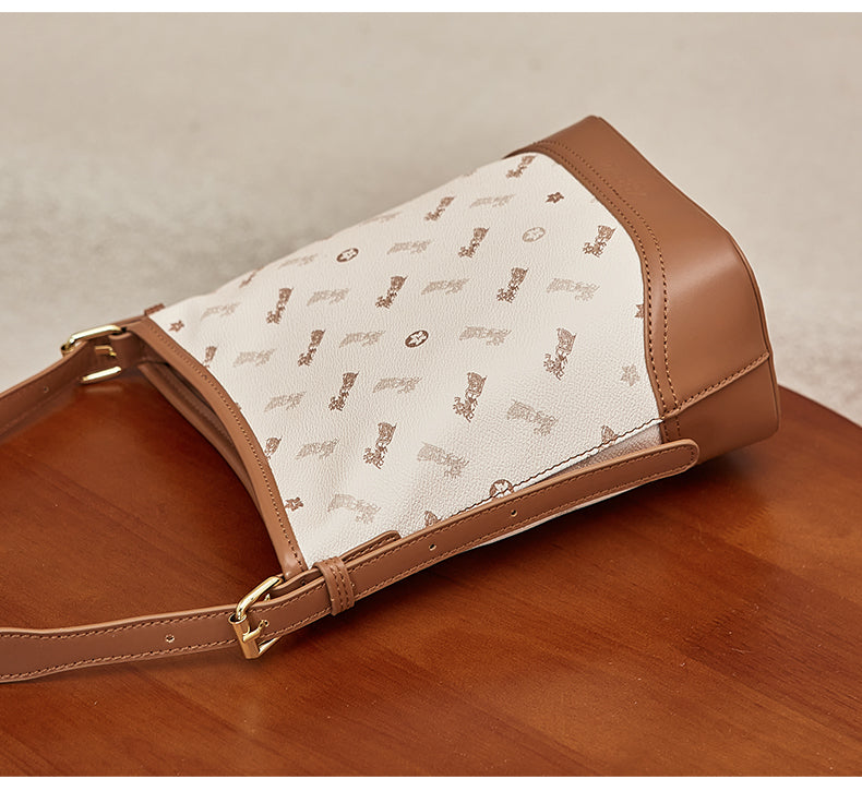 Large - Capacity Soft Leather Bucket Bag for Women