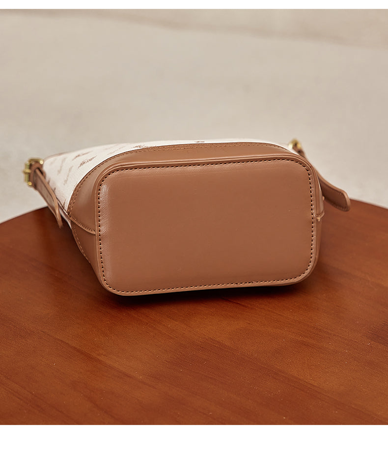 Large - Capacity Soft Leather Bucket Bag for Women