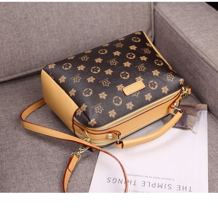 Vintage Monogram Boston Bag with Dual Straps