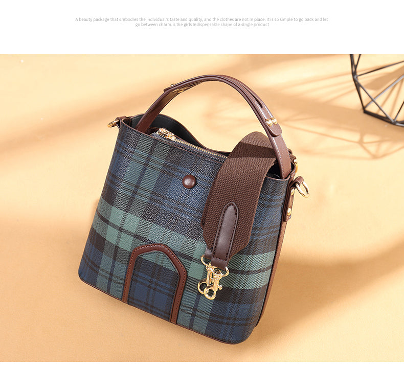 Women's Bucket Bag with Multi - Way Straps