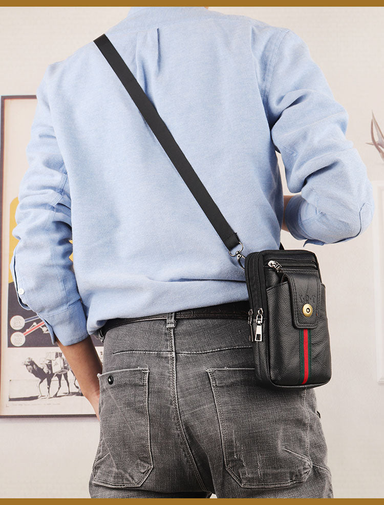Genuine Leather Belt Waist Bag